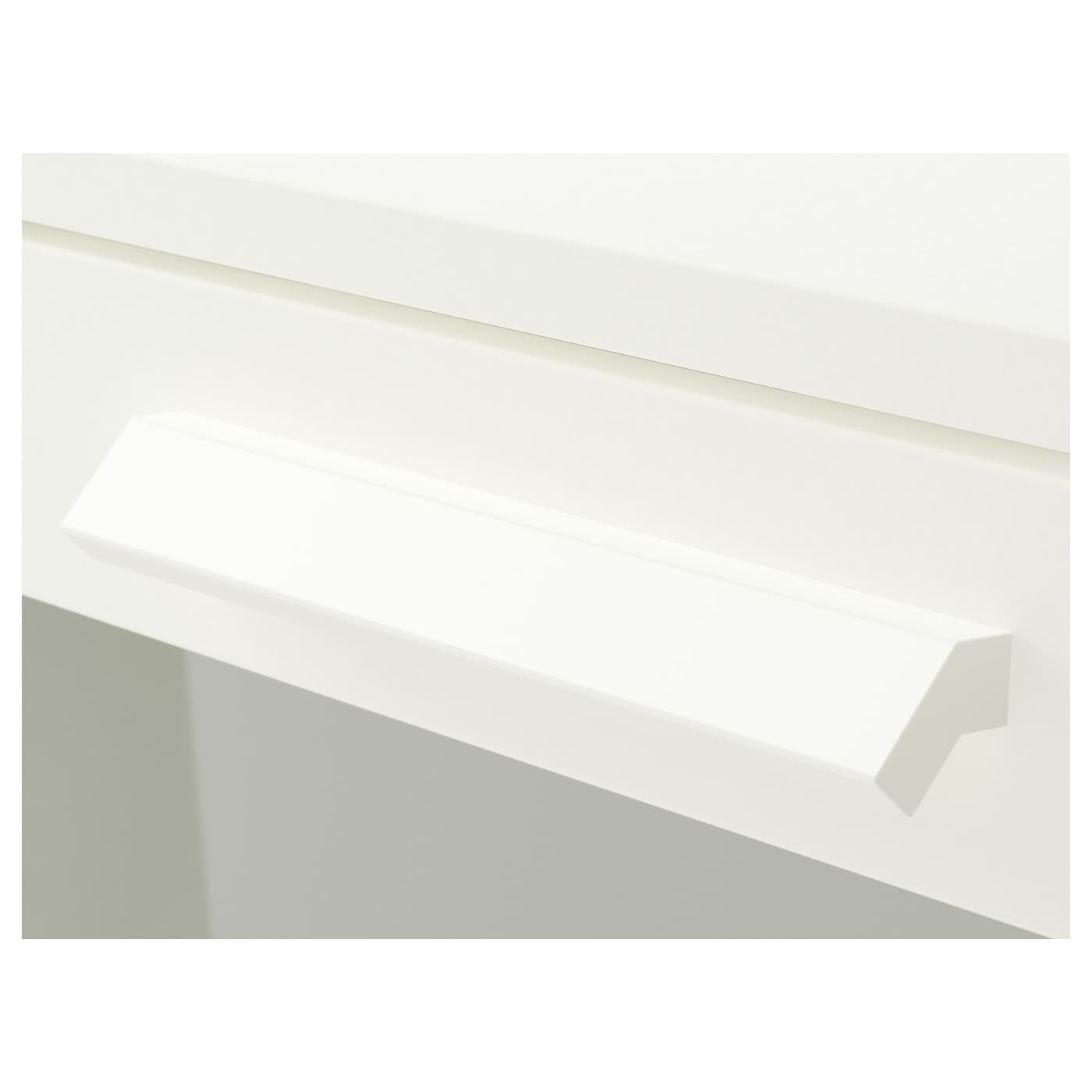IKEA BRIMNES Cómoda De 3 Cajones Blanco/vidrio Esmerilado 78x95 Cm