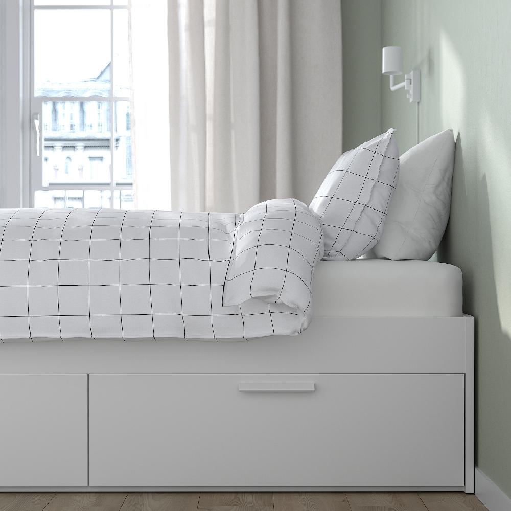 IKEA BRIMNES Estructura De Cama Con Almacenaje Blanco 90x200 Cm