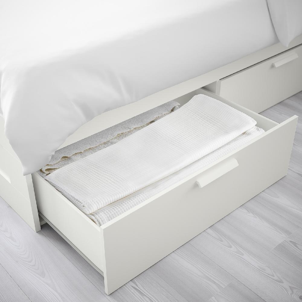 IKEA BRIMNES Estructura De Cama Con Almacenaje Blanco 90x200 Cm