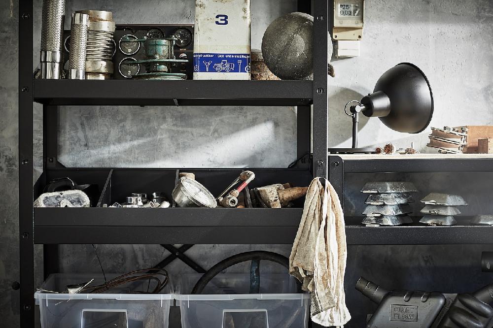 IKEA BROR Gancho Para Poste Negro 7x5x3 Cm 2 Unidad