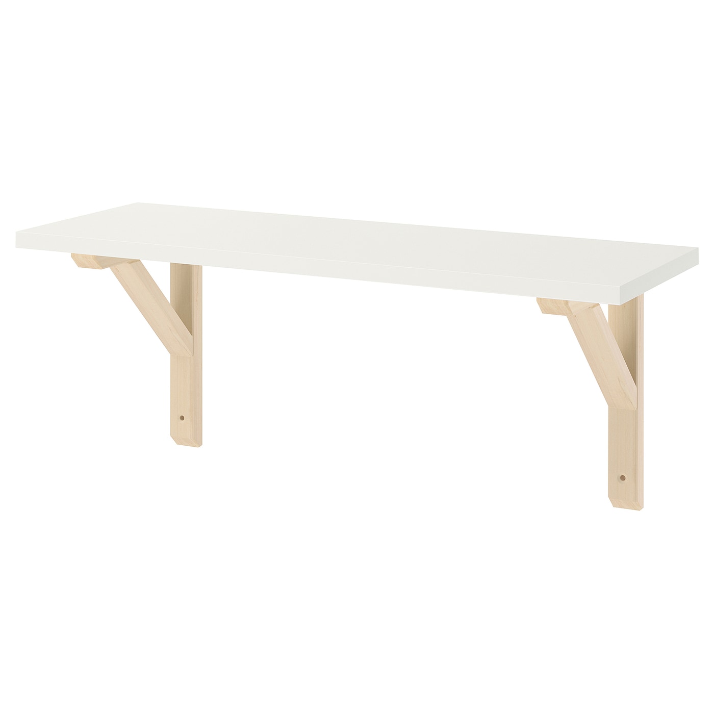 IKEA BURHULT / SANDSHULT Estante blanco/álamo 59x20 cm