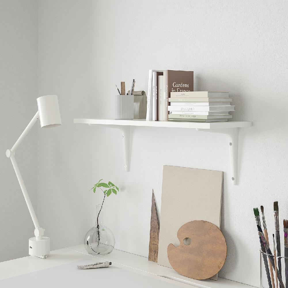 IKEA BURHULT / SIBBHULT Estante Blanco/blanco 59x20 Cm