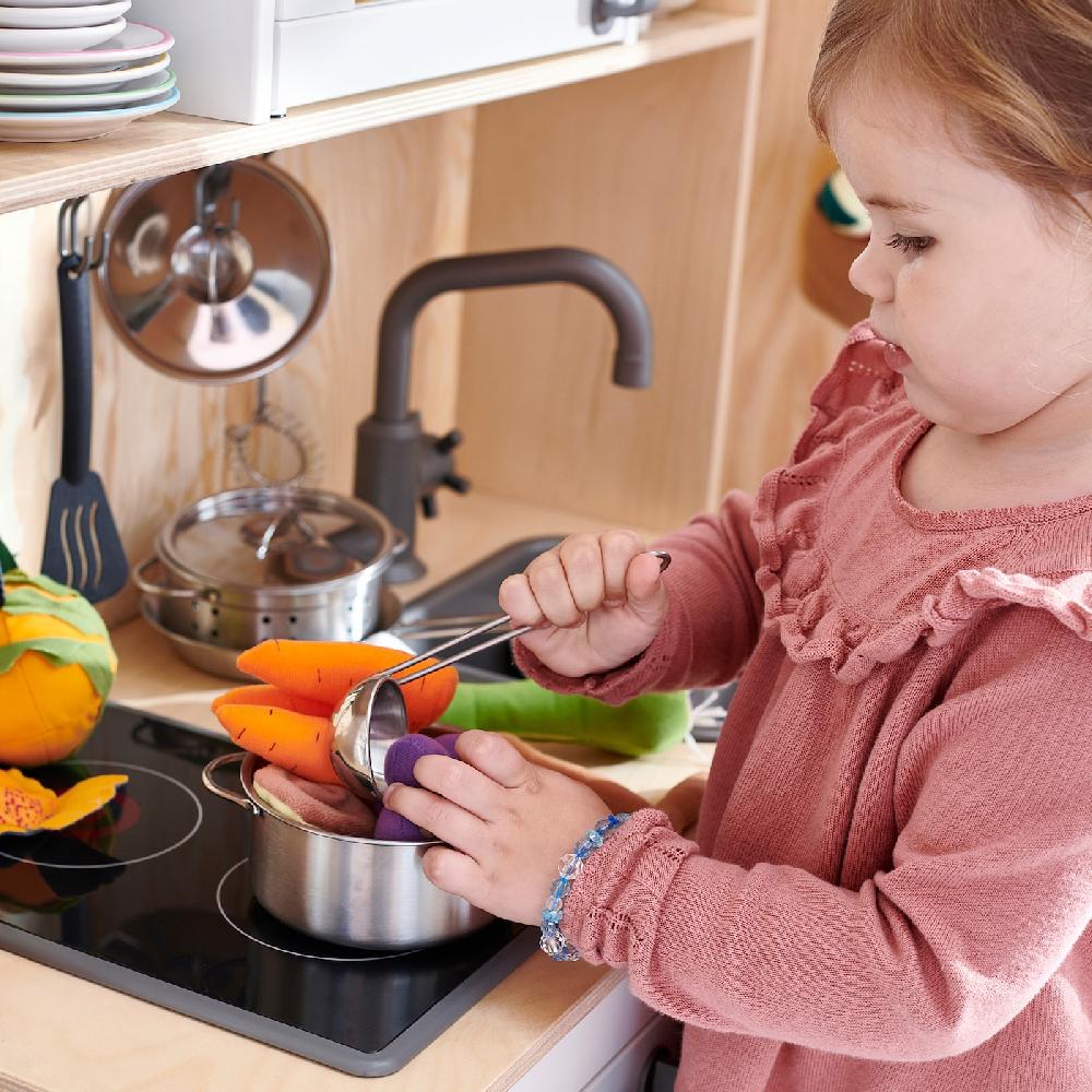 IKEA DUKTIG Juego 5 Utensilios Cocina Para Niño Multicolor
