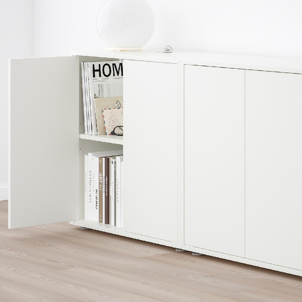 IKEA EKET Combinación De Almacenaje Con Patas Blanco 280x35x72 Cm