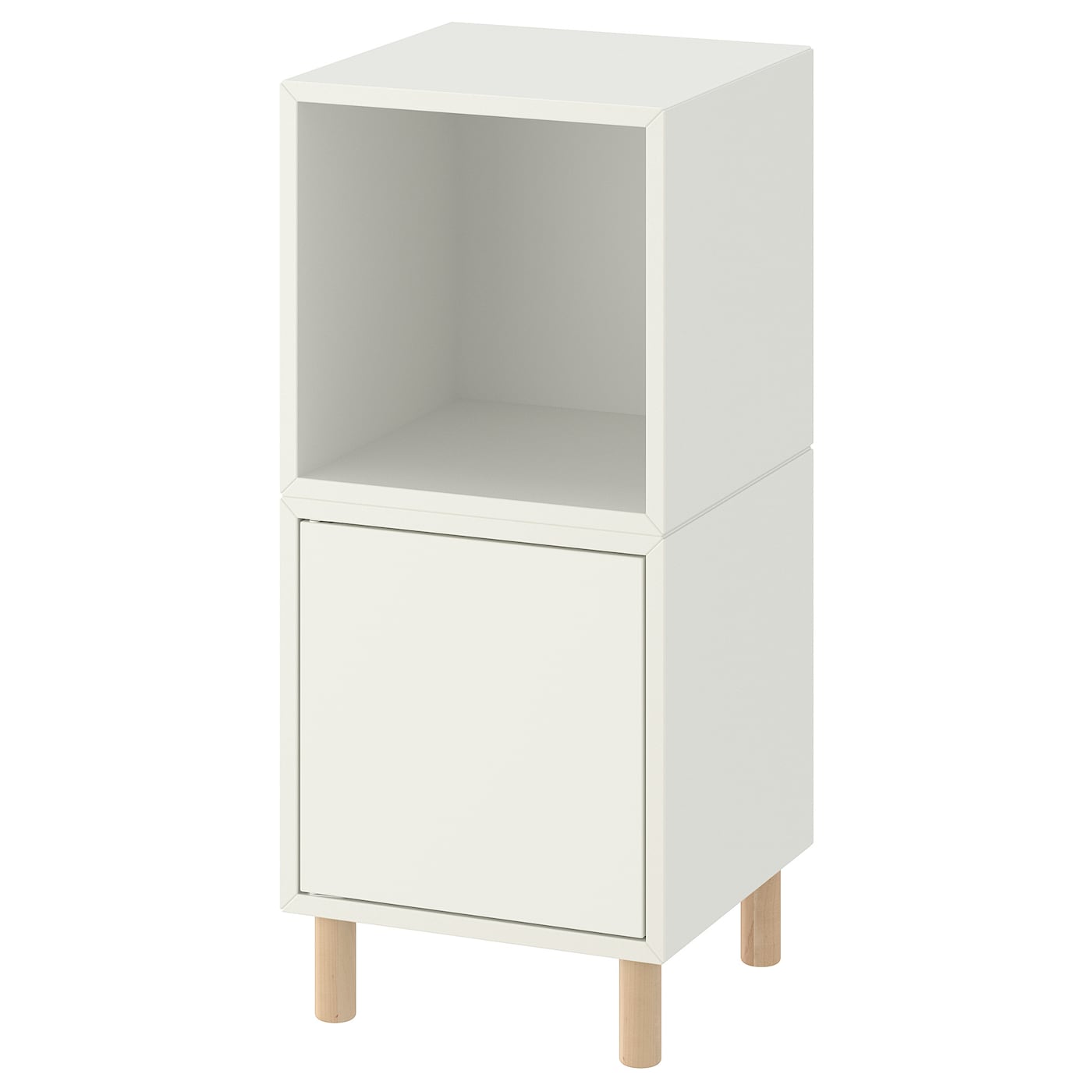 IKEA EKET Combinación de almacenaje con patas blanco/madera 35x35x80 cm