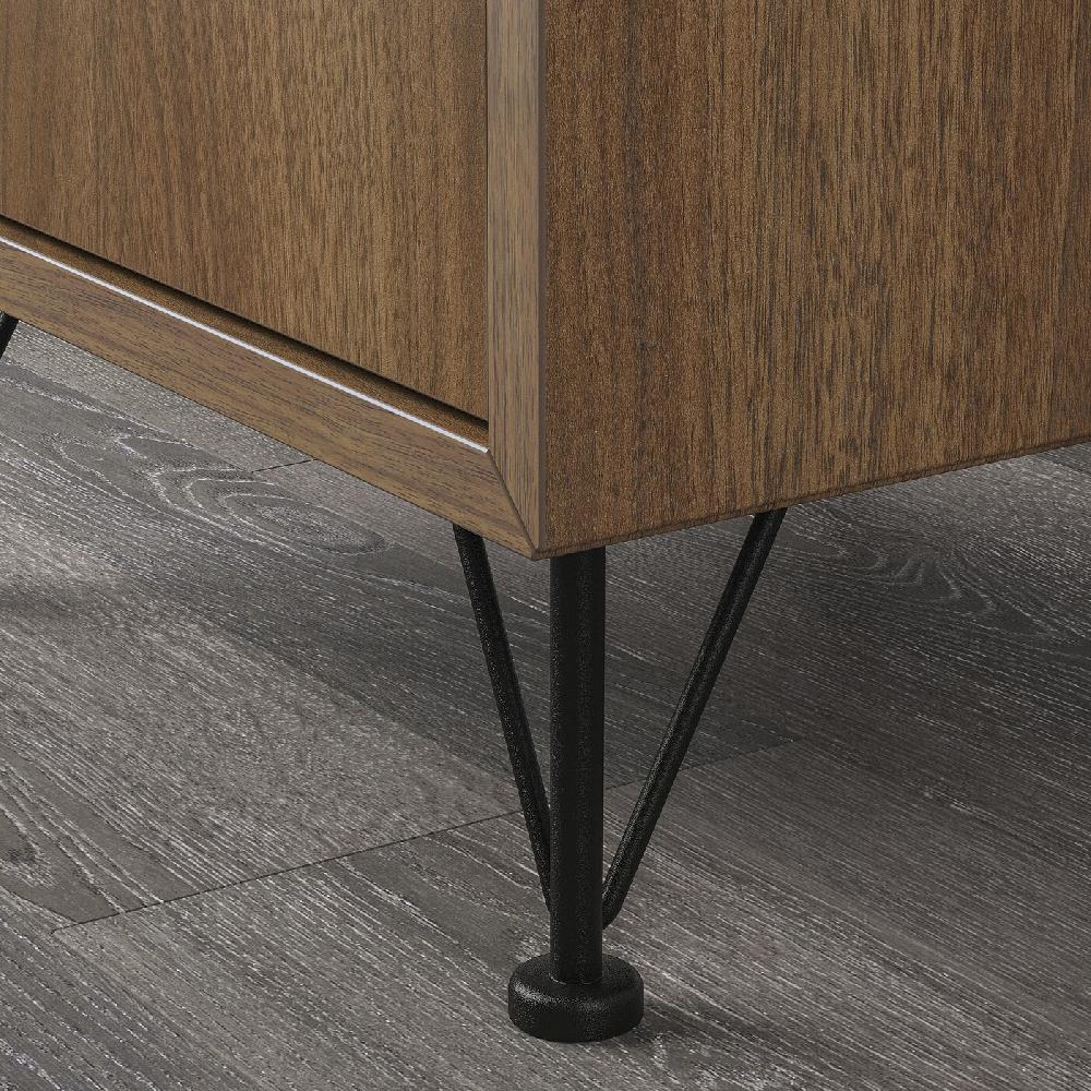 IKEA EKET Combinación De Almacenaje Con Patas Efecto Nogal/metal Negro 70x35x80 Cm