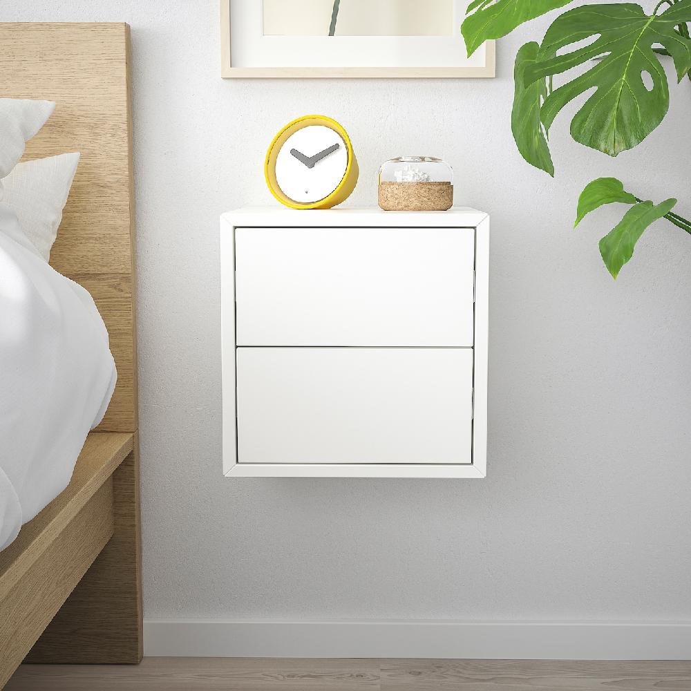 IKEA EKET Mueble Almacenaje Pared 2 Cajones Blanco 35x35x35 Cm