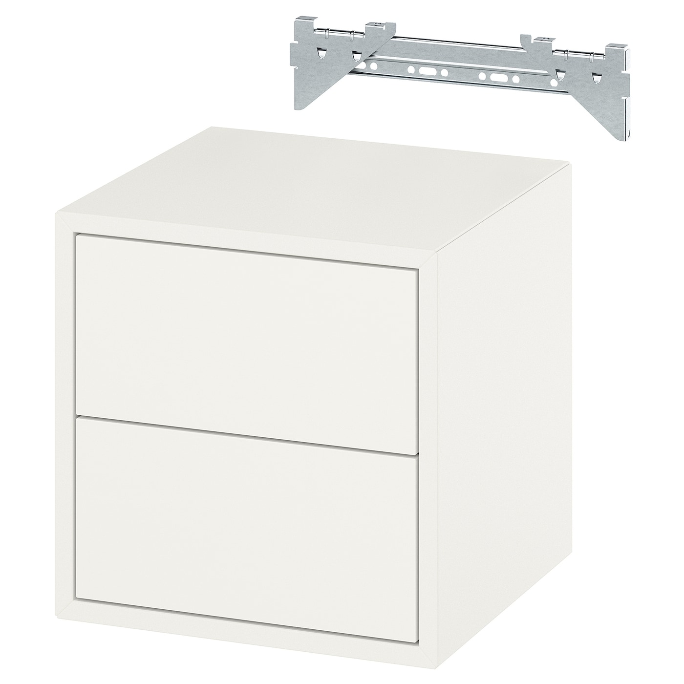 IKEA EKET Mueble almacenaje pared 2 cajones blanco 35x35x35 cm