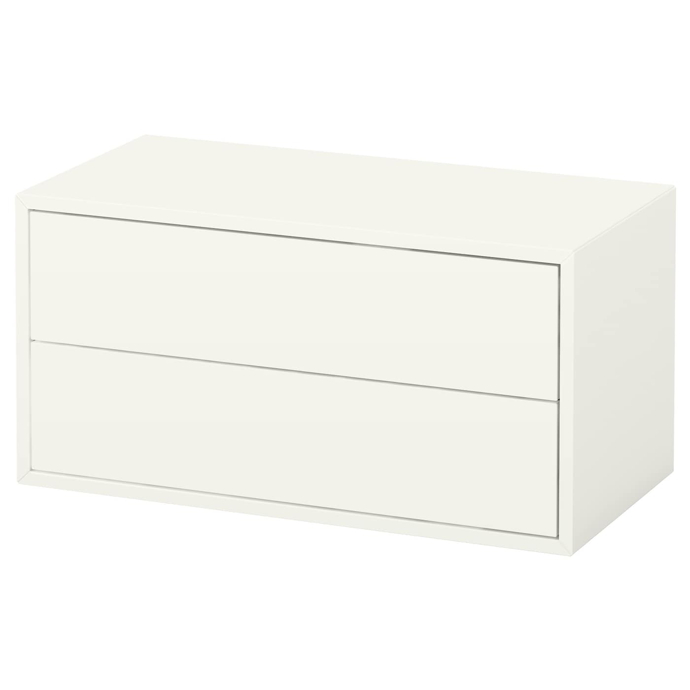 IKEA EKET Mueble de almacenaje con 2 cajones blanco 70x35x35 cm