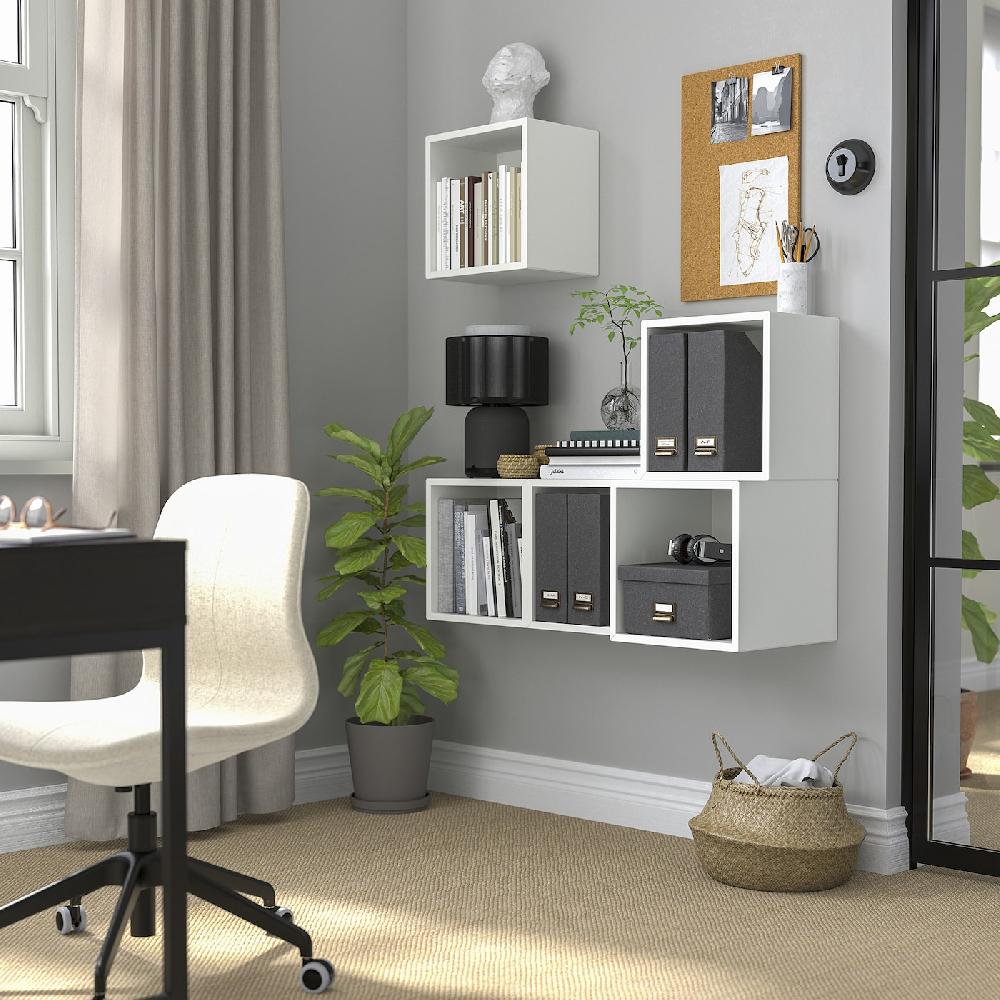 IKEA EKET Mueble De Almacenaje Con Riel Blanco 105x35x120 Cm