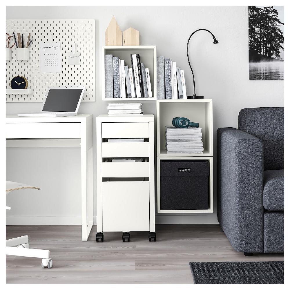 IKEA EKET Mueble De Almacenaje Con Riel Blanco 105x35x70 Cm