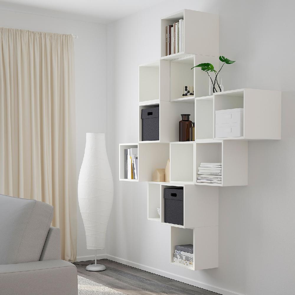 IKEA EKET Mueble De Almacenaje Con Riel Blanco 175x35x210 Cm