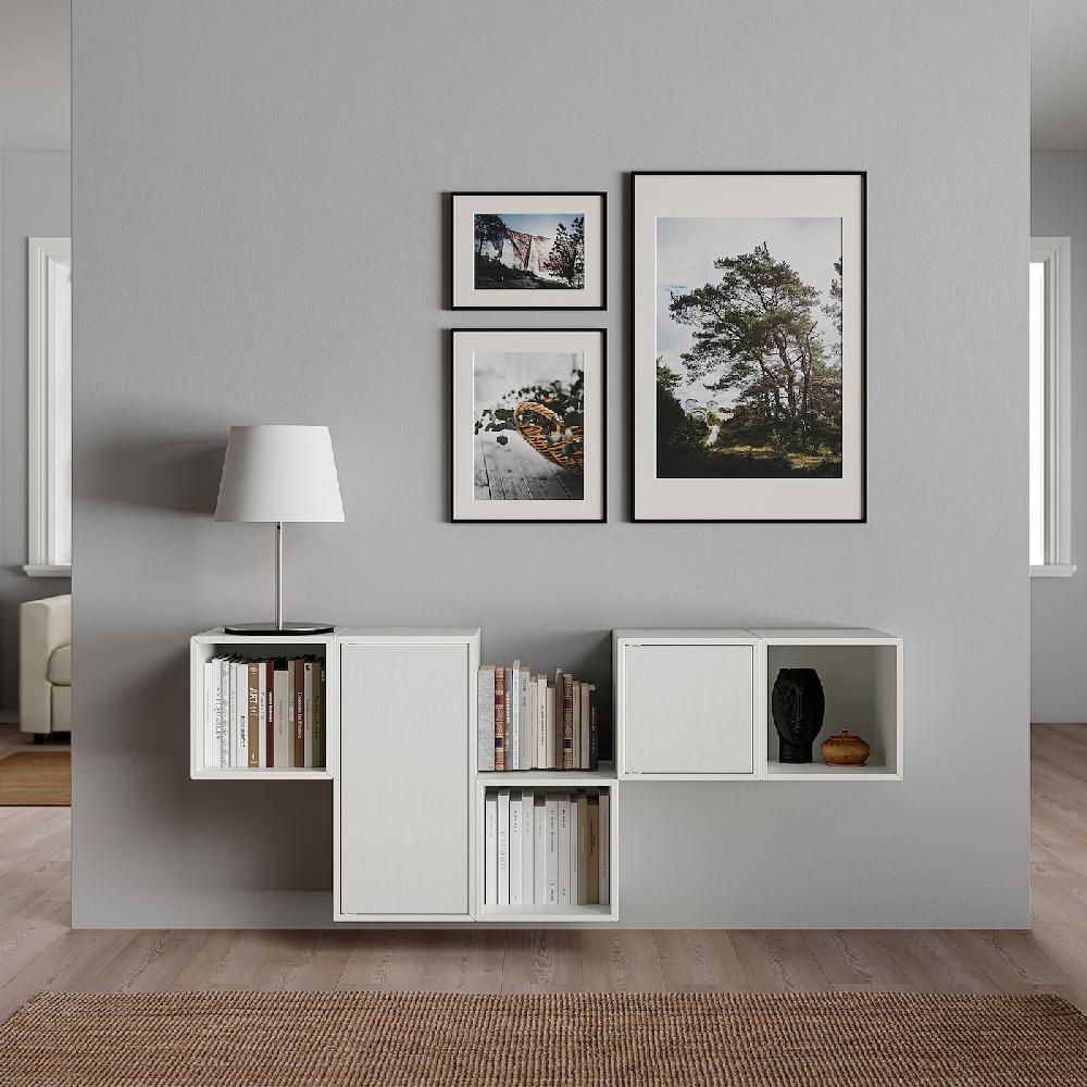 IKEA EKET Mueble De Almacenaje Con Riel Blanco 175x35x70 Cm