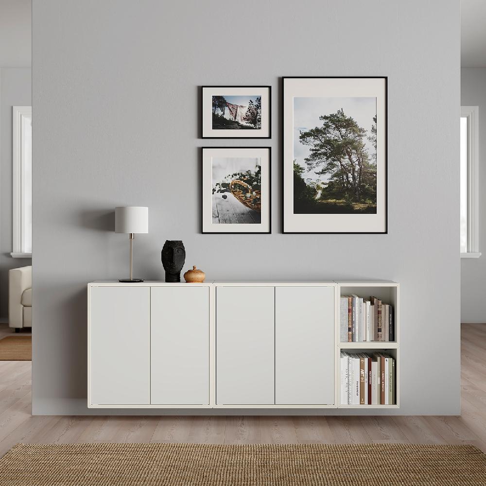 IKEA EKET Mueble De Almacenaje Con Riel Blanco 175x35x70 Cm