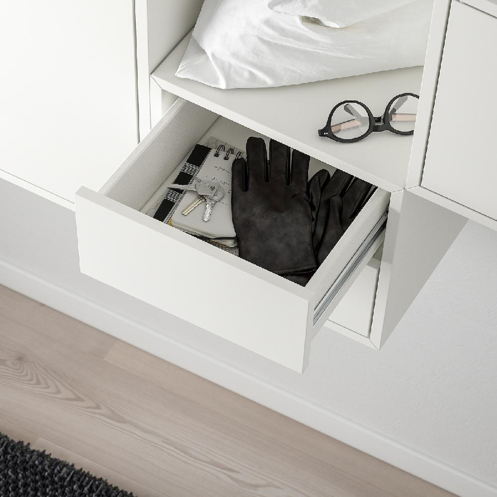 IKEA EKET Mueble De Almacenaje Con Riel Blanco 175x35x70 Cm