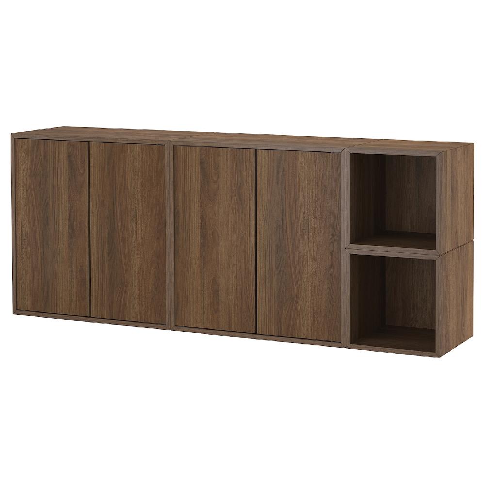 IKEA EKET Mueble de almacenaje con riel efecto nogal 175x35x70 cm