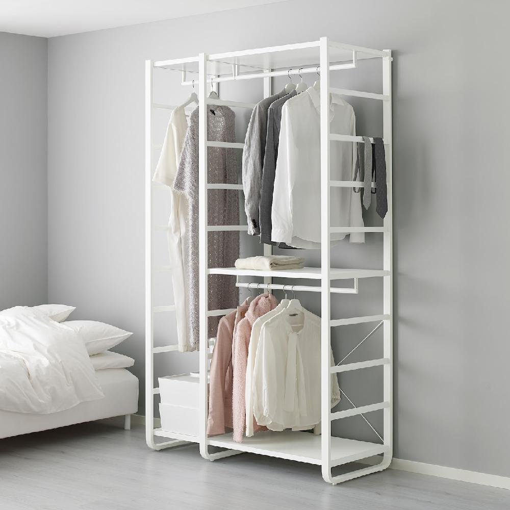 IKEA ELVARLI Combinación Armario Blanco 125x55x216 Cm