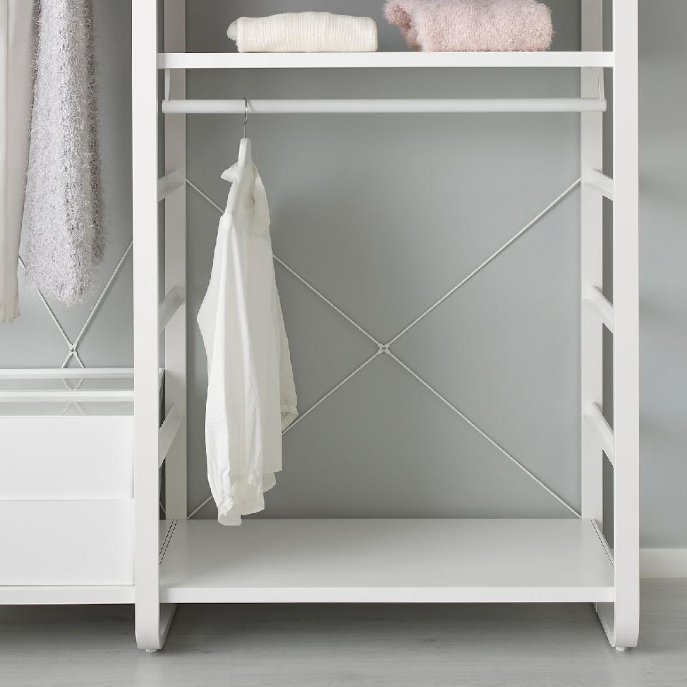 IKEA ELVARLI Combinación Armario Blanco 125x55x216 Cm