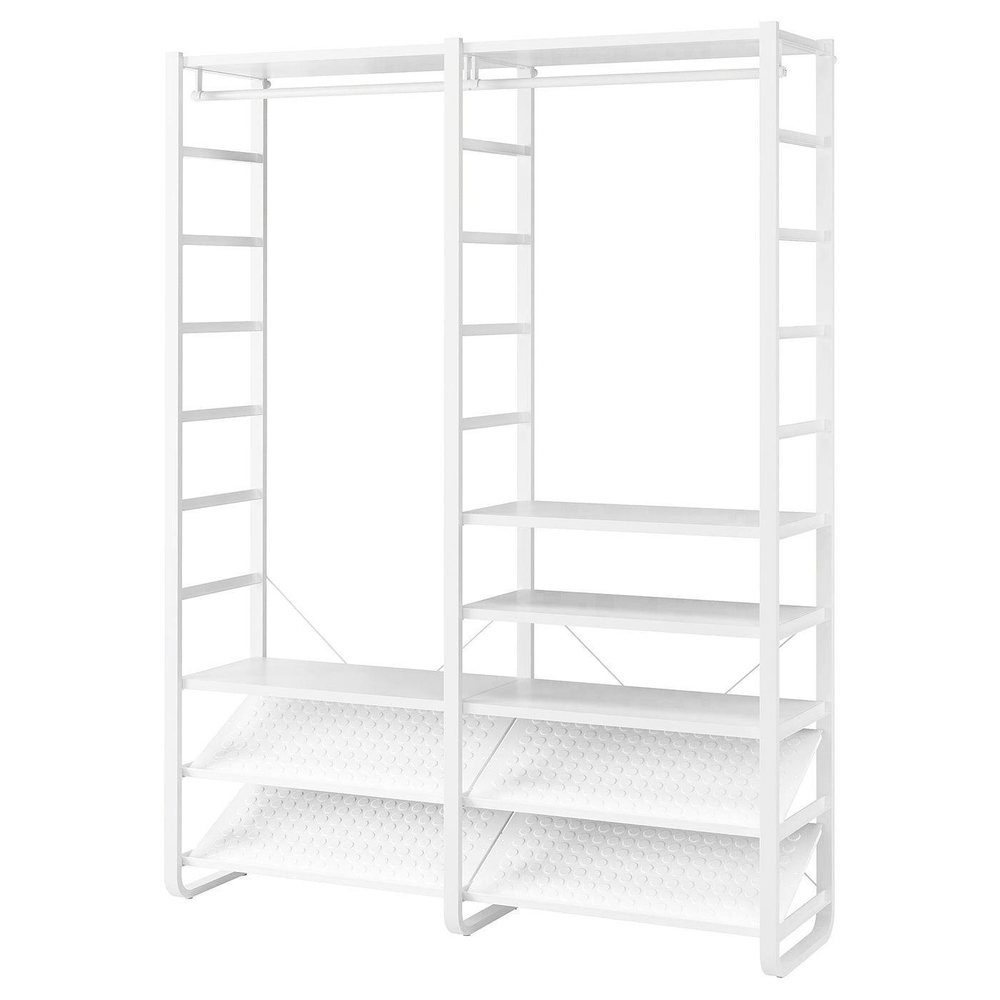 IKEA ELVARLI Combinación armario blanco 165x40x216 cm