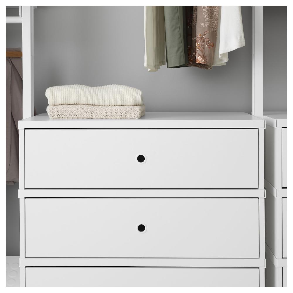 IKEA ELVARLI Combinación Armario Blanco 165x55x216 Cm