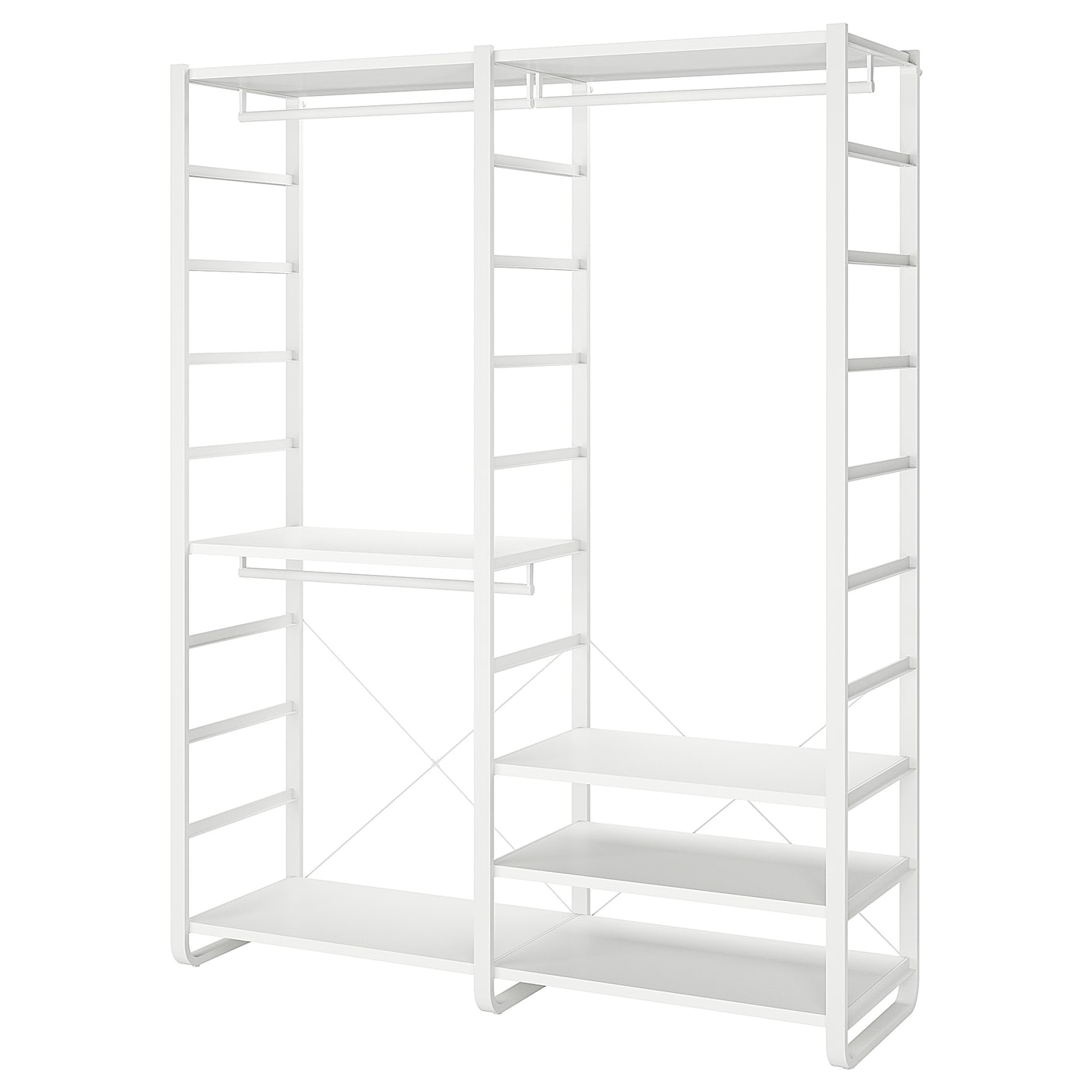 IKEA ELVARLI Combinación armario blanco 165x55x216 cm