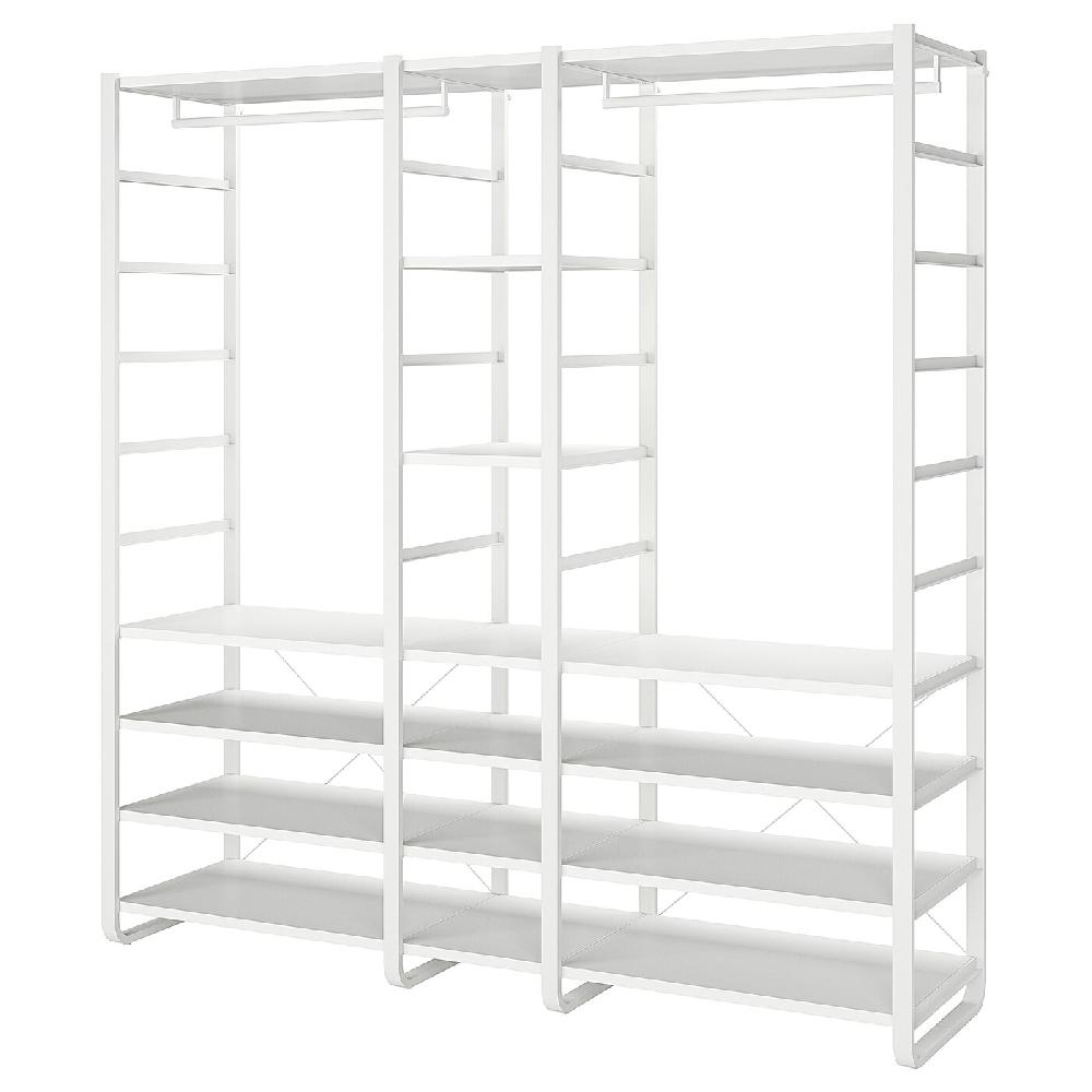 IKEA ELVARLI Combinación armario blanco 205x55x216 cm