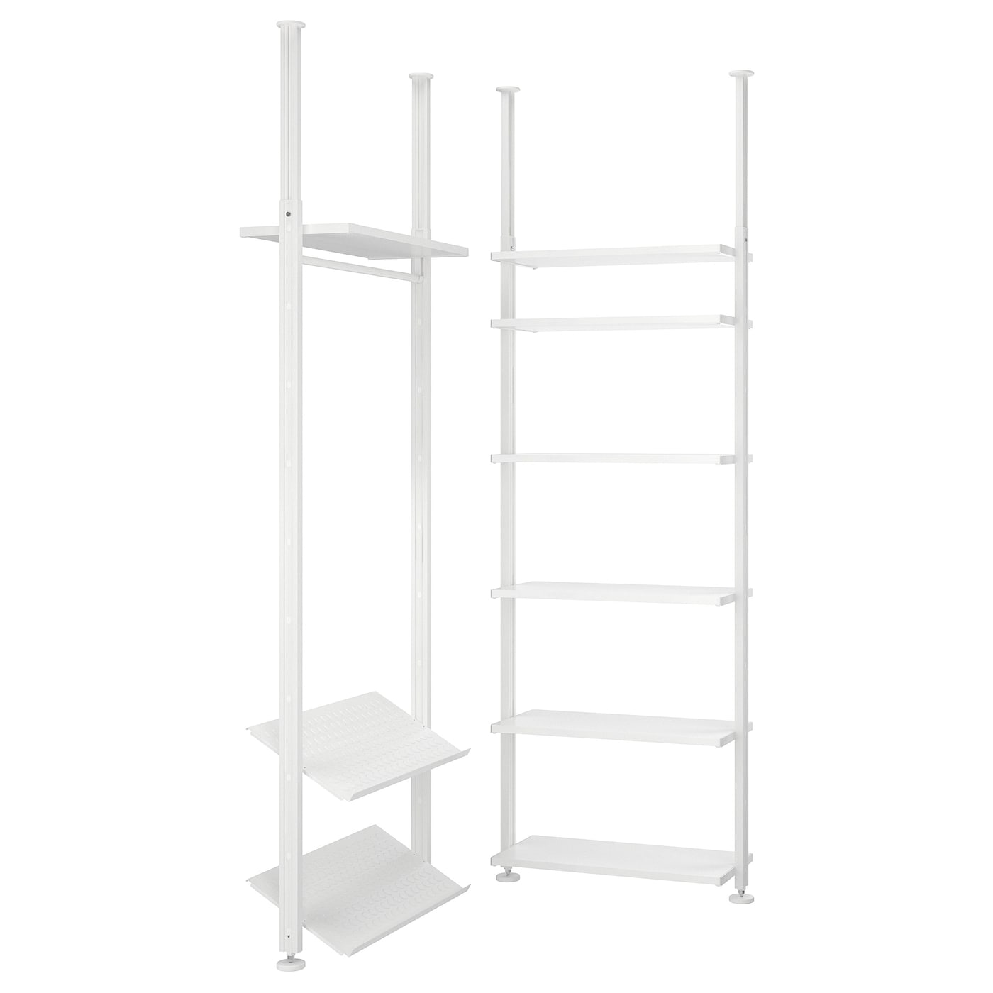 IKEA ELVARLI Combinación armario blanco 92/92x222-350 cm