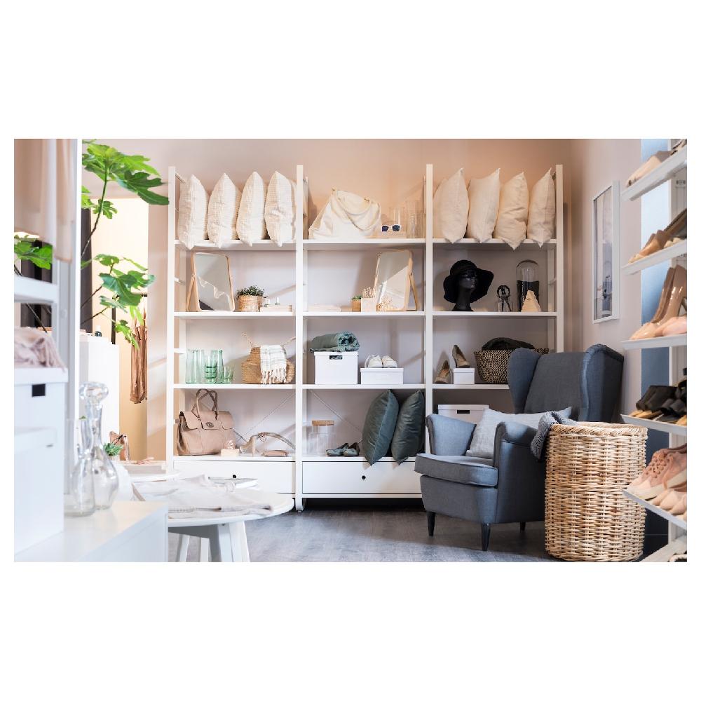 IKEA ELVARLI Combinación De Almacenaje Abierta Blanco 245x40x216 Cm