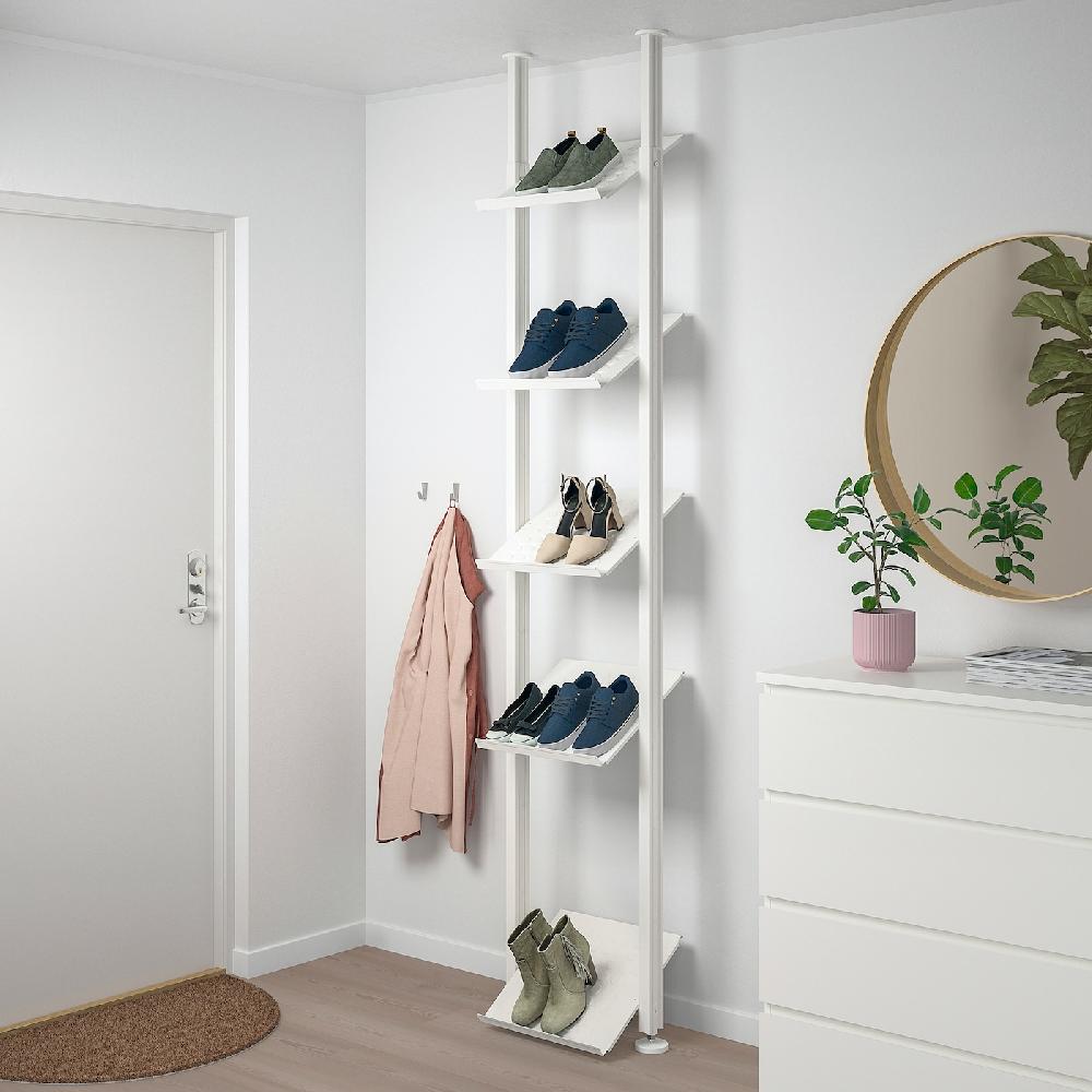 IKEA ELVARLI Combinación De Almacenaje Abierta Blanco 52x36x222-350 Cm