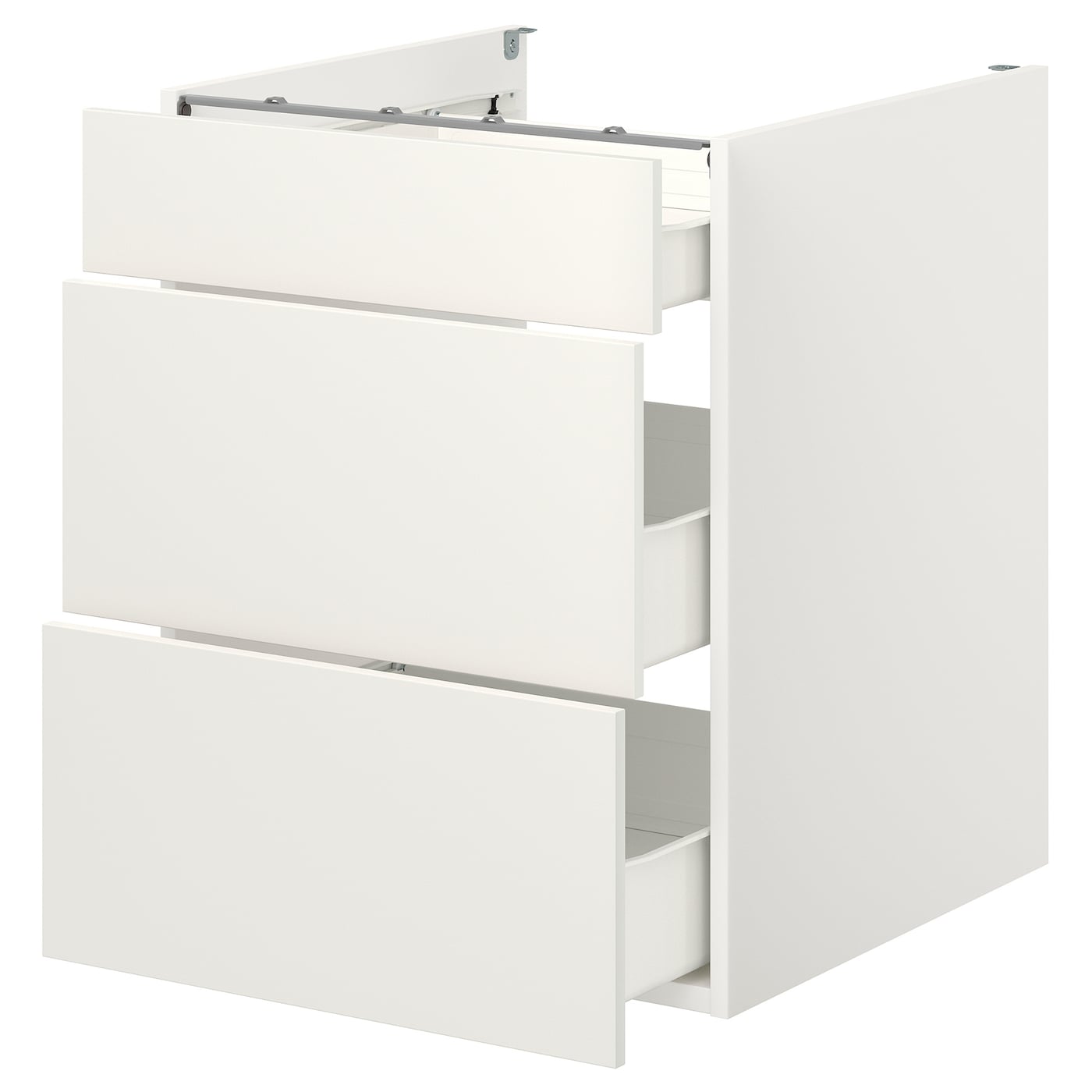 IKEA ENHET Armario bajo con 3 cajones blanco 60x62x75 cm