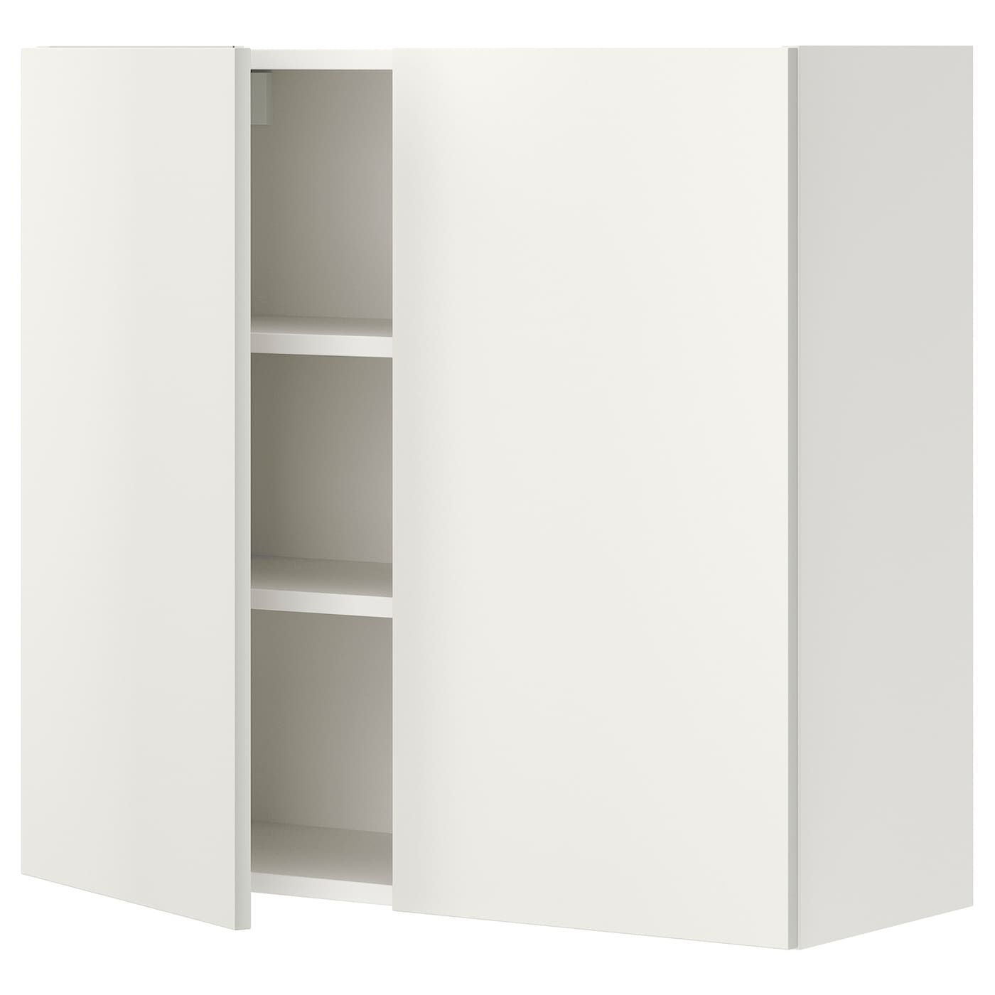 IKEA ENHET Armario de pared 2 baldas/puertas blanco 80x32x75 cm