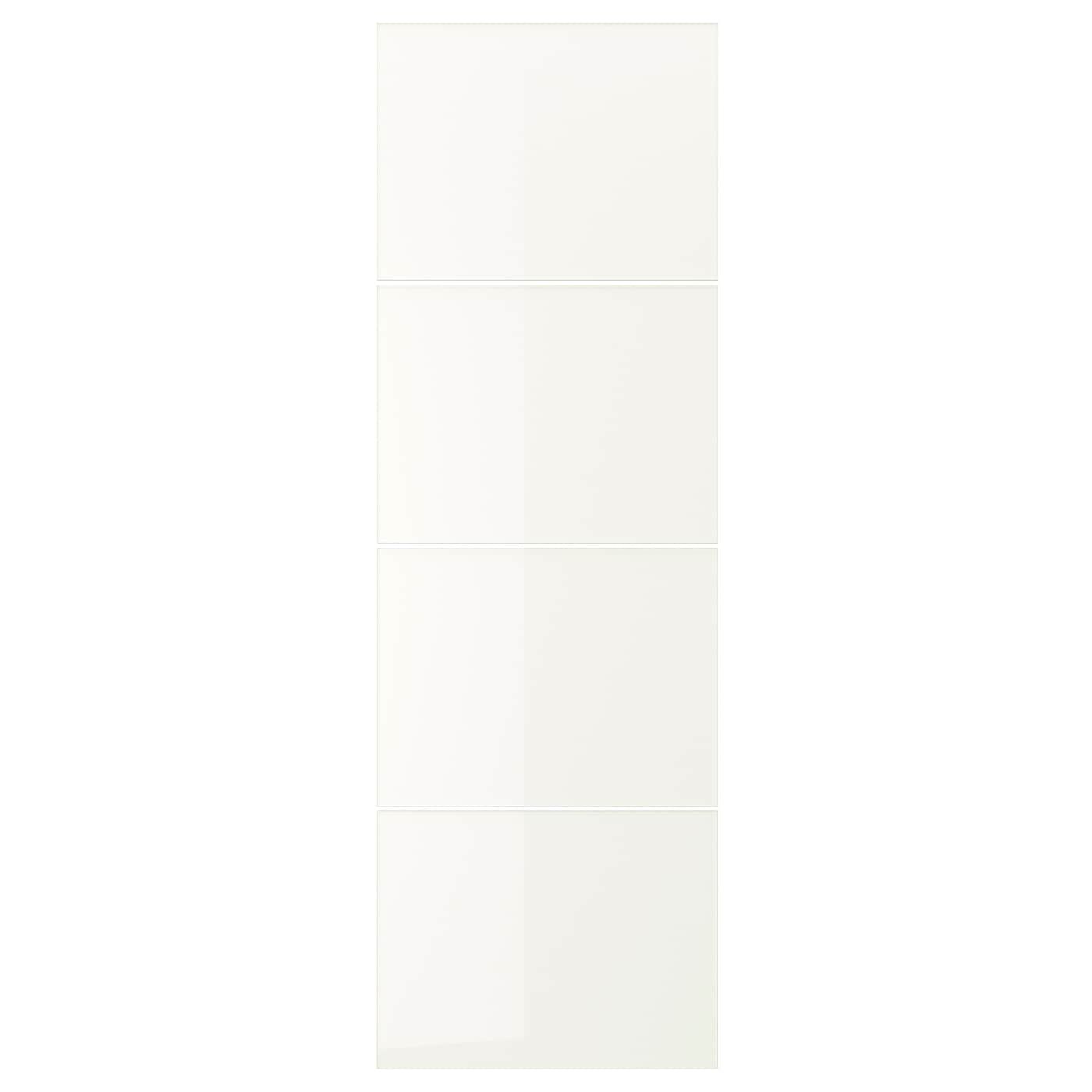 IKEA FÄRVIK Paneles estructura puerta corredera vidrio blanco 75x236 cm