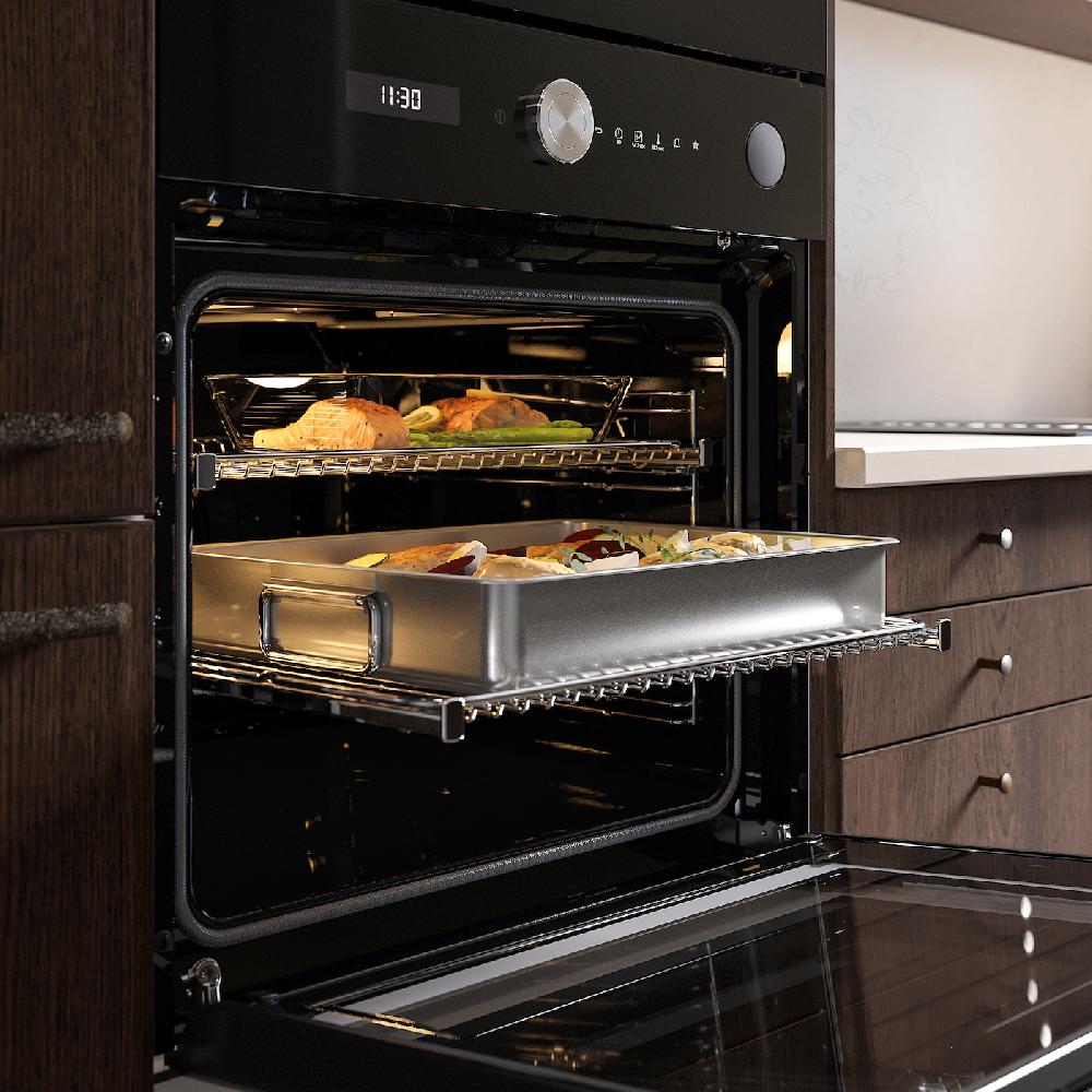 IKEA FINSMAKARE Horno Aire Forzado Vapor Pirolítico IKEA 700 Negro