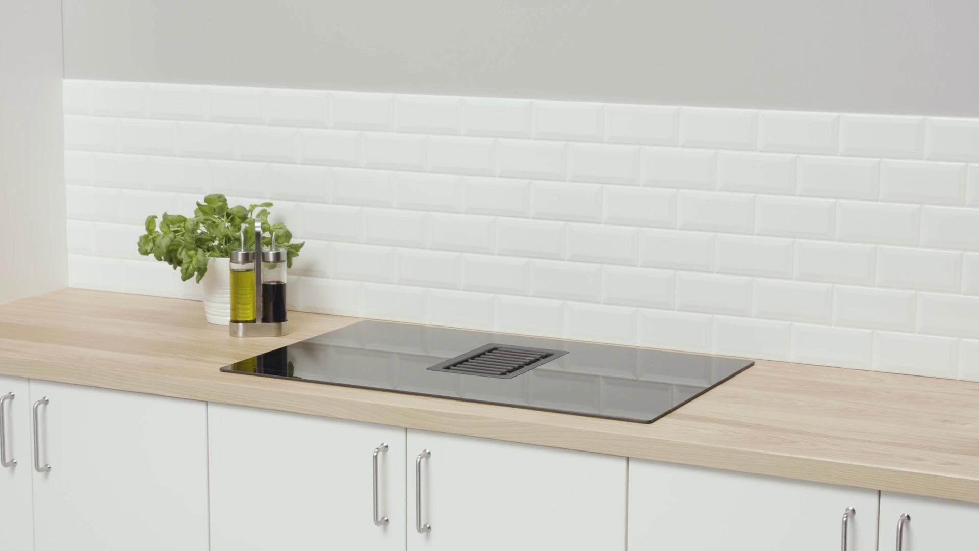 IKEA FÖRDELAKTIG Placa Inducción Extractor Integrado IKEA 700 Negro 83 Cm