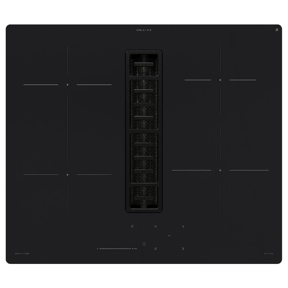 IKEA FÖRDELAKTIG Placa inducción extractor integrado IKEA 500 negro 60 cm