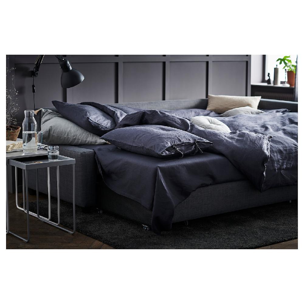 IKEA FRIHETEN Sofá Cama Con Chaiselongue Skiftebo Gris Oscuro