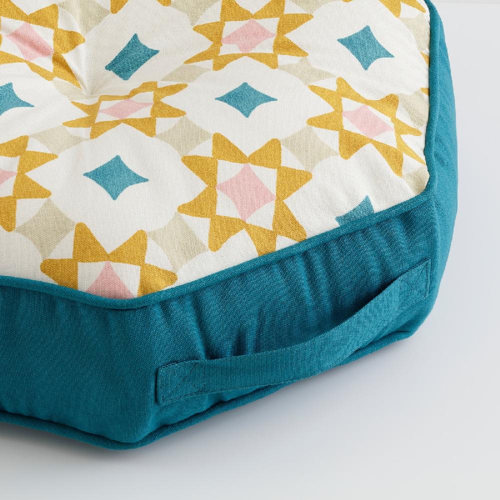 IKEA GOKVÄLLÅ Cojín Suelo Azul/multicolor 45x45x10 Cm