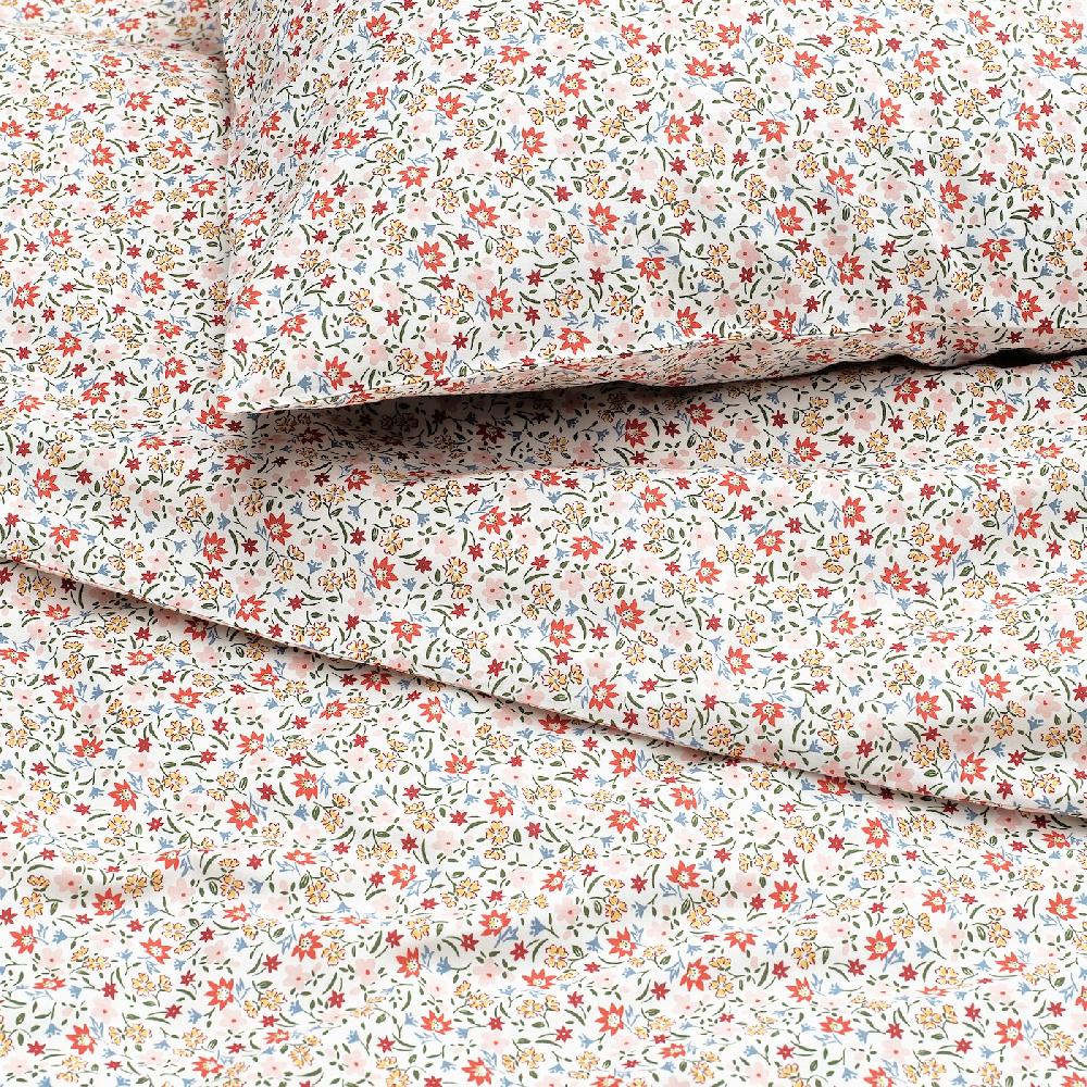 IKEA GULLNATTLJUS Funda Nórdica Y 2 Fundas Almohada Blanco/motivo Floral 240x220/50x60 Cm