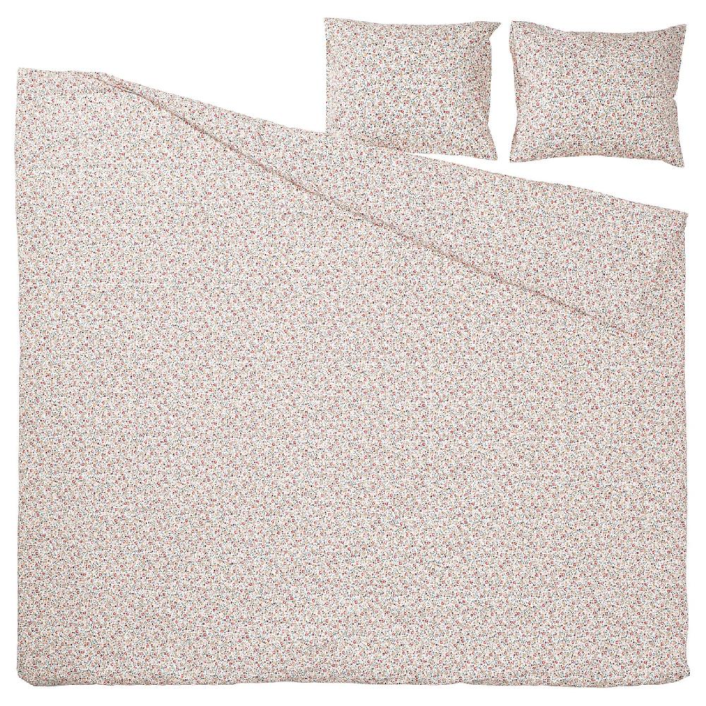 IKEA GULLNATTLJUS Funda Nórdica Y 2 Fundas Almohada Blanco/motivo Floral 240x220/50x60 Cm