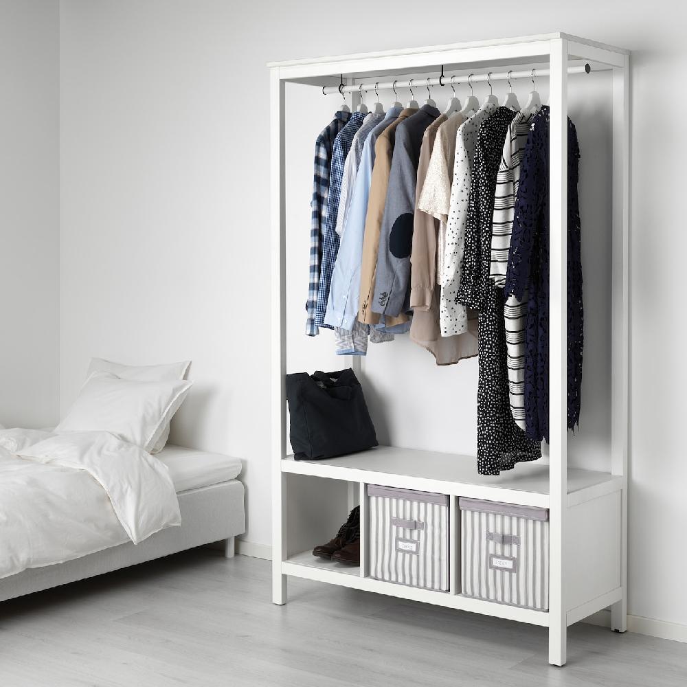 IKEA HEMNES Armario Abierto Tinte Blanco 120x50x197 Cm