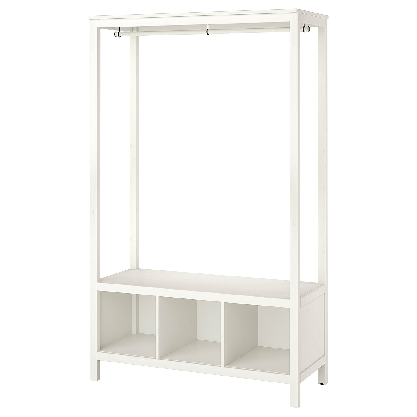 IKEA HEMNES Armario abierto tinte blanco 120x50x197 cm