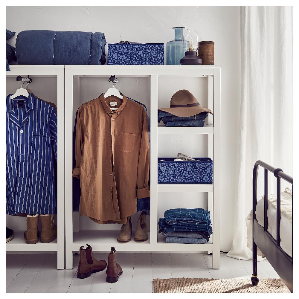 IKEA HEMNES Armario Abierto Tinte Blanco 99x37x130 Cm