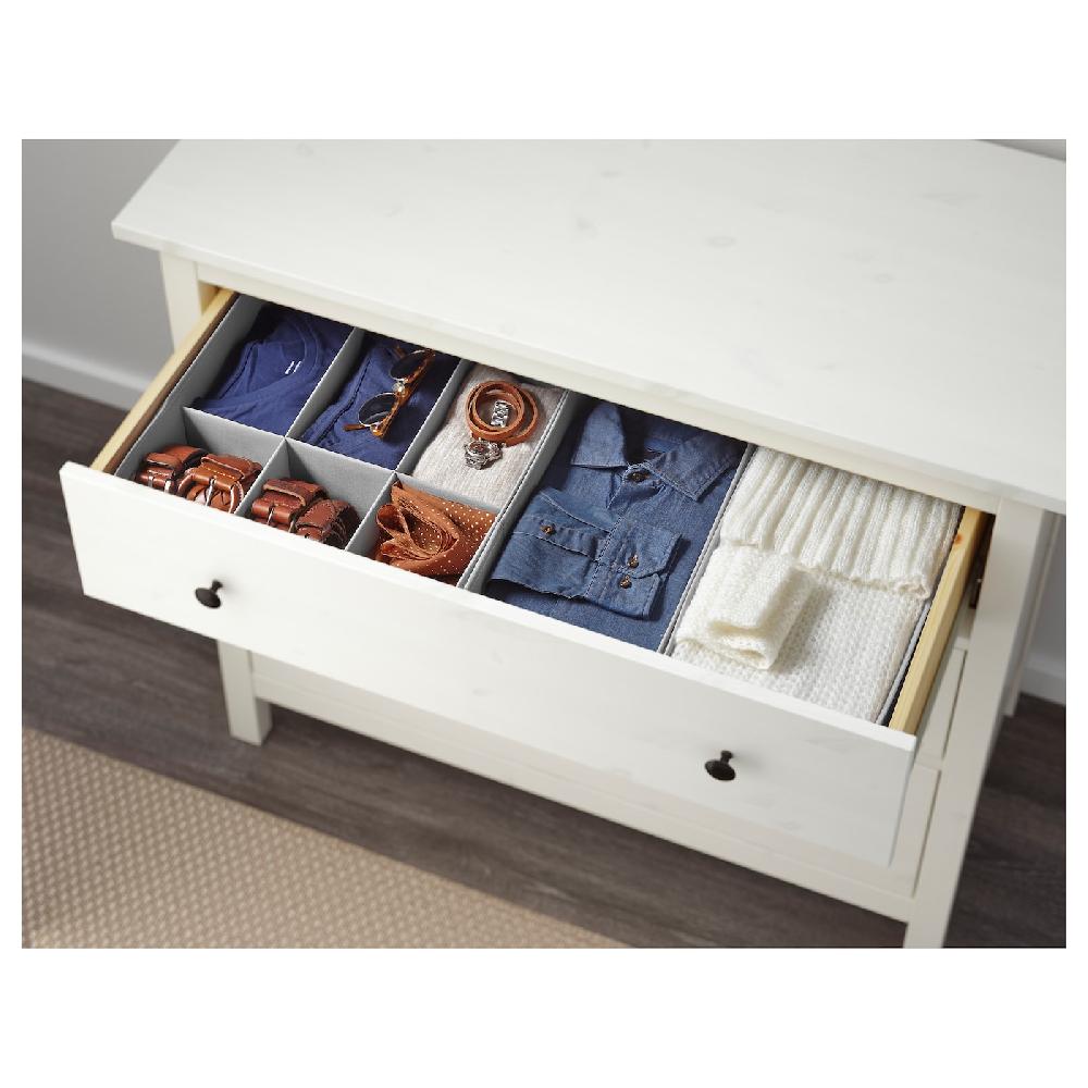 IKEA HEMNES Cómoda De 3 Cajones Tinte Blanco 108x96 Cm