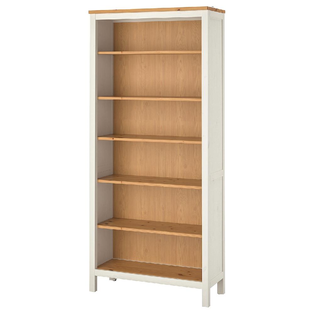 IKEA HEMNES Librería tinte blanco/marrón claro 90x197 cm