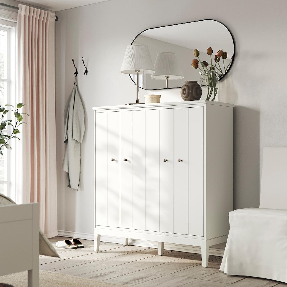 IKEA IDANÄS Armario Puertas Plegables Blanco 121x135 Cm