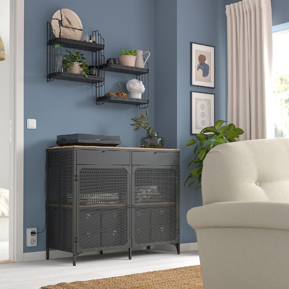 IKEA APOTEKARE Estante Negro 50x52 Cm