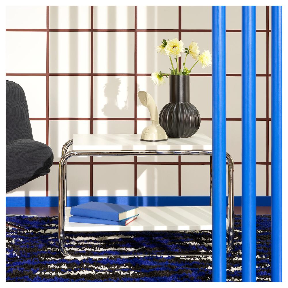 IKEA BAGGBODA Mesa Auxiliar Blanco 71x50 Cm