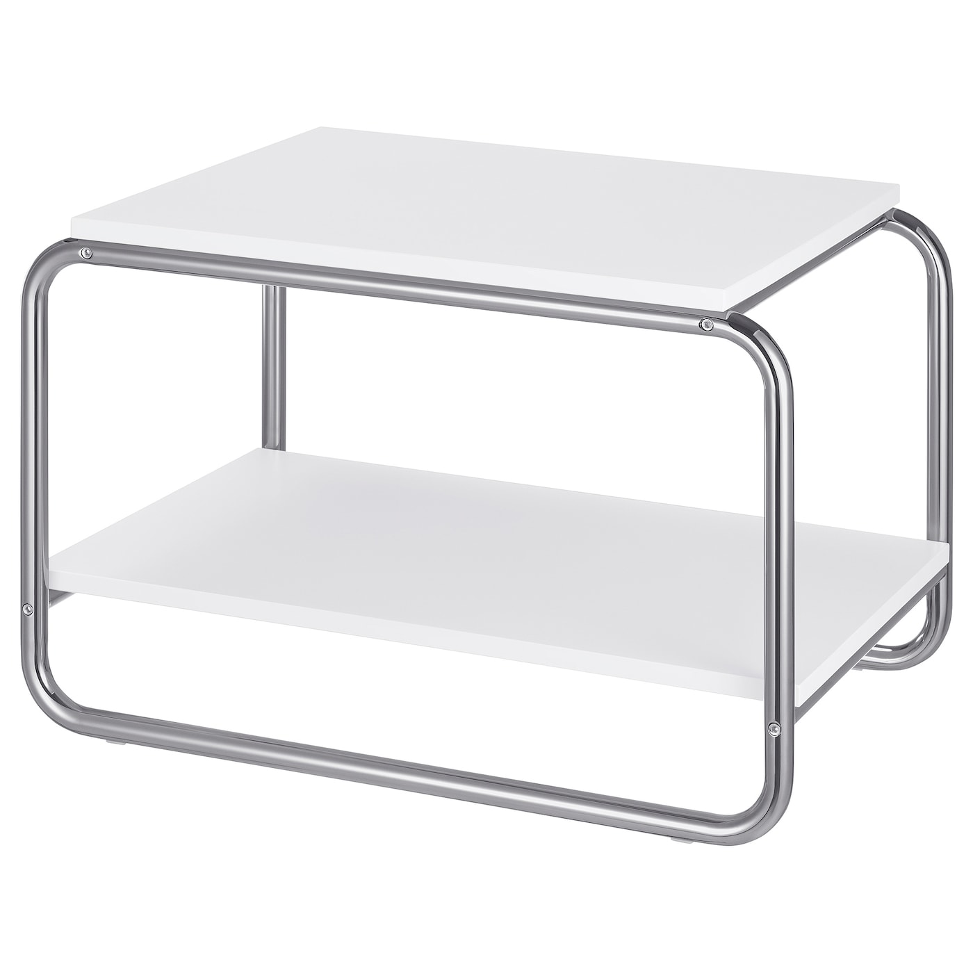 IKEA BAGGBODA Mesa auxiliar blanco 71x50 cm
