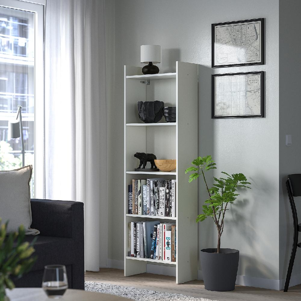 IKEA BAGGEBO Librería Blanco 50x25x160 Cm