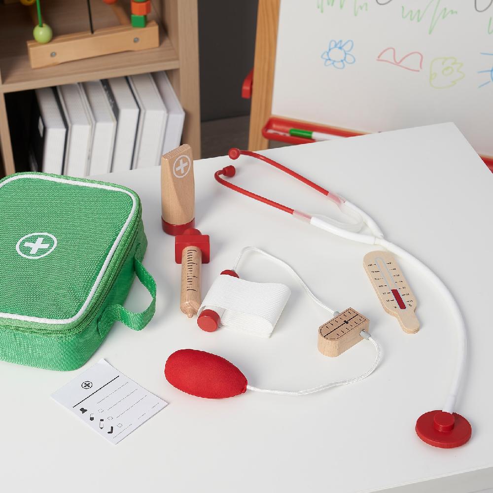 IKEA BARKBORRE Set De Médico De Juguete 7 Piezas